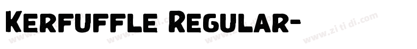 Kerfuffle Regular字体转换